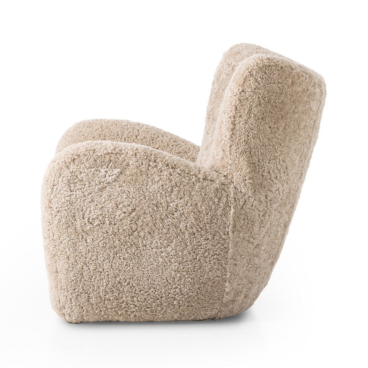 Amy Lounge Chair - Ivory Shearling