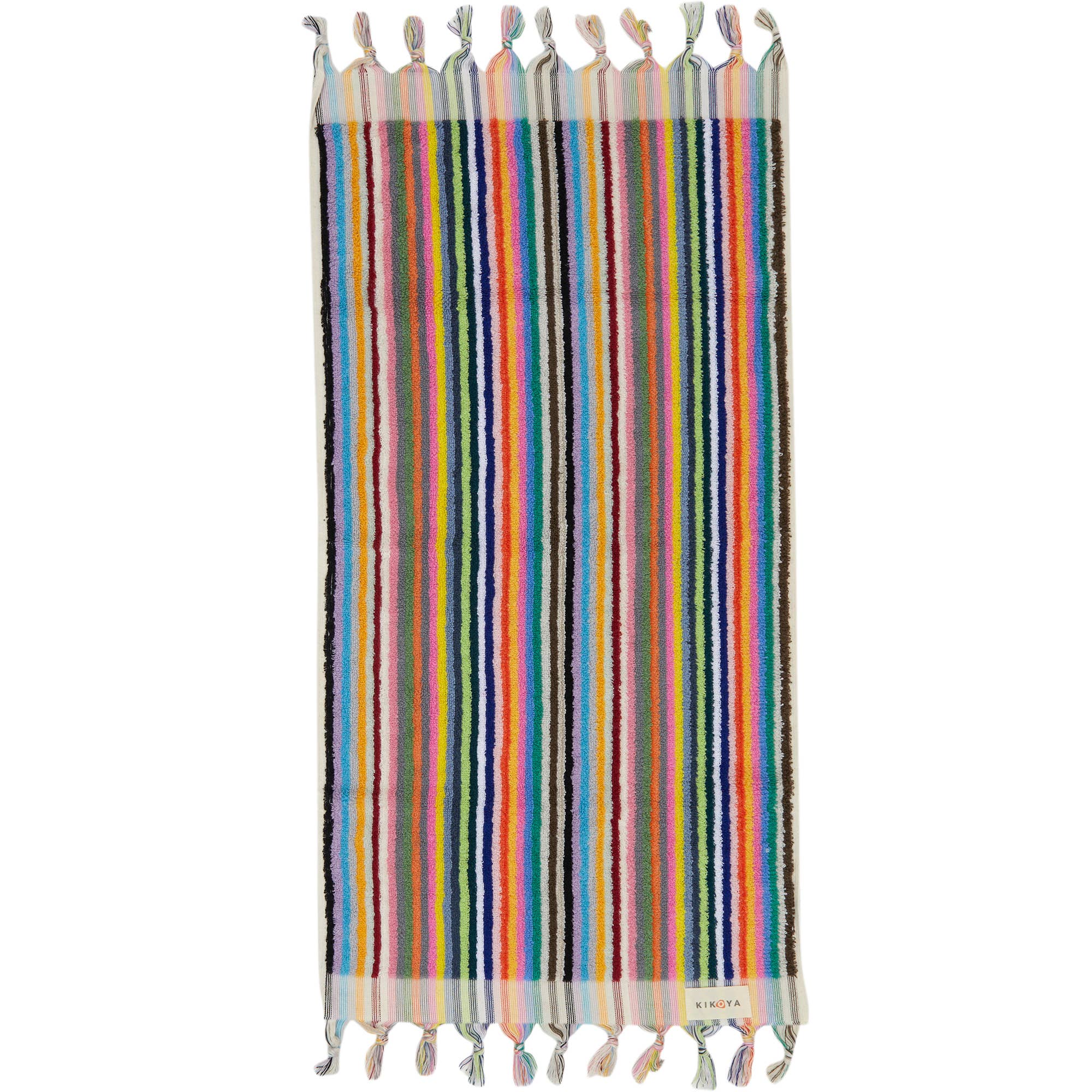 Stripe Bubble Handloomed Turkish Hand Towels 17x38" Bohemian