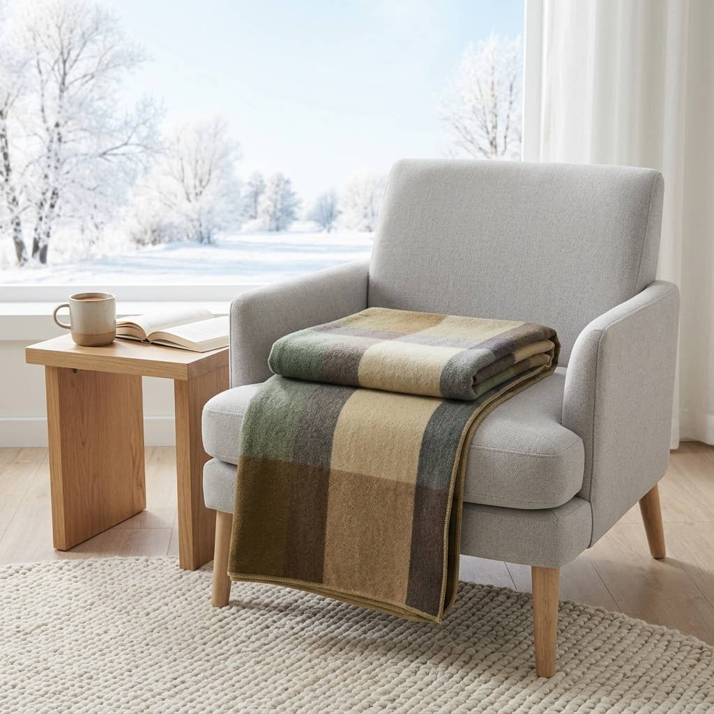 Alpaca Throw Blanket - Sandbar