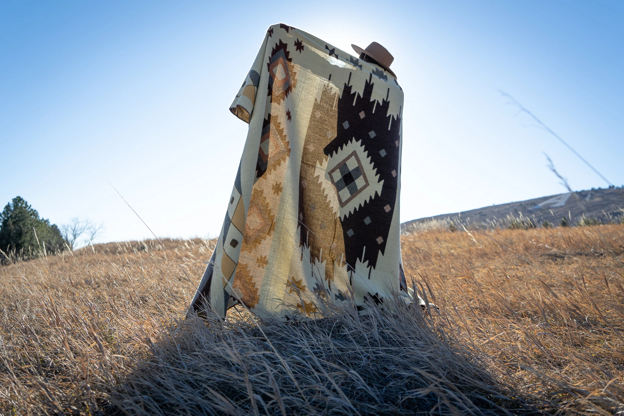 Southwest Alpaca Queen/Throw Blanket – Mojave Reversible