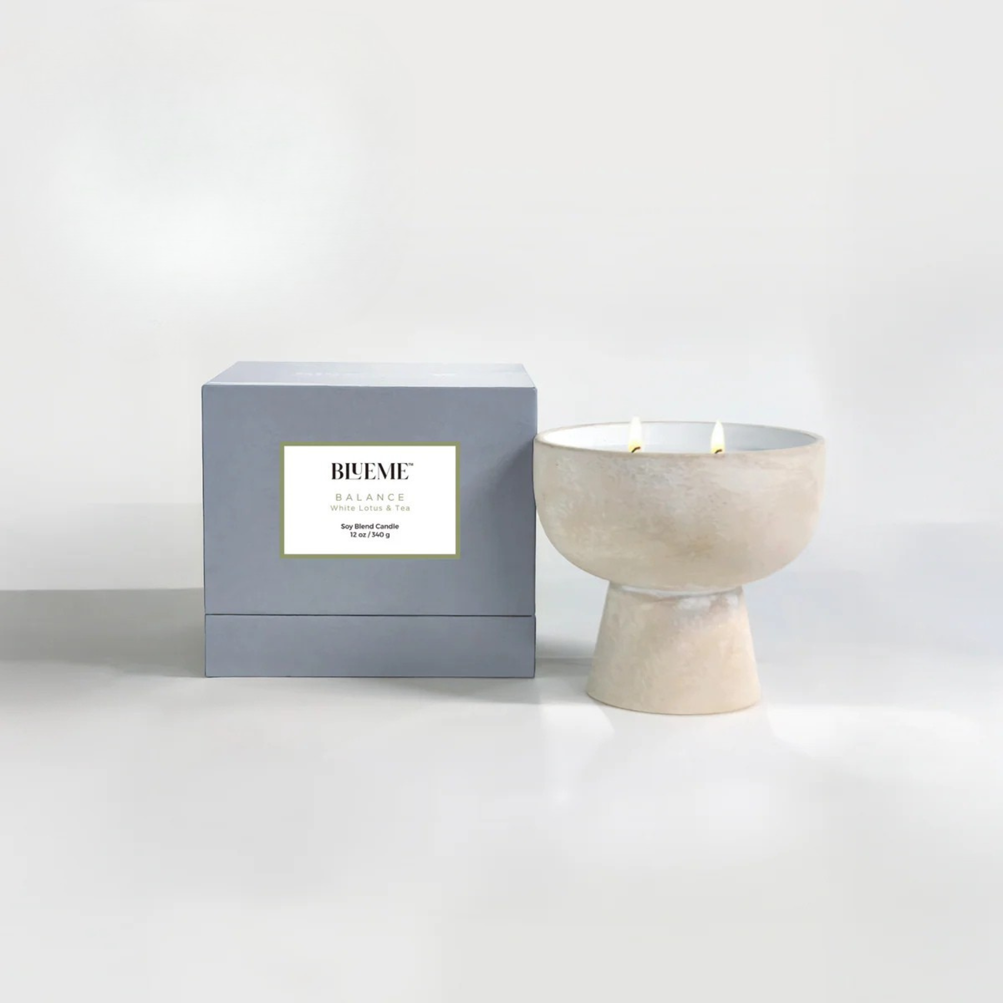 BlueMe Ceramic Candle 12oz - Balance