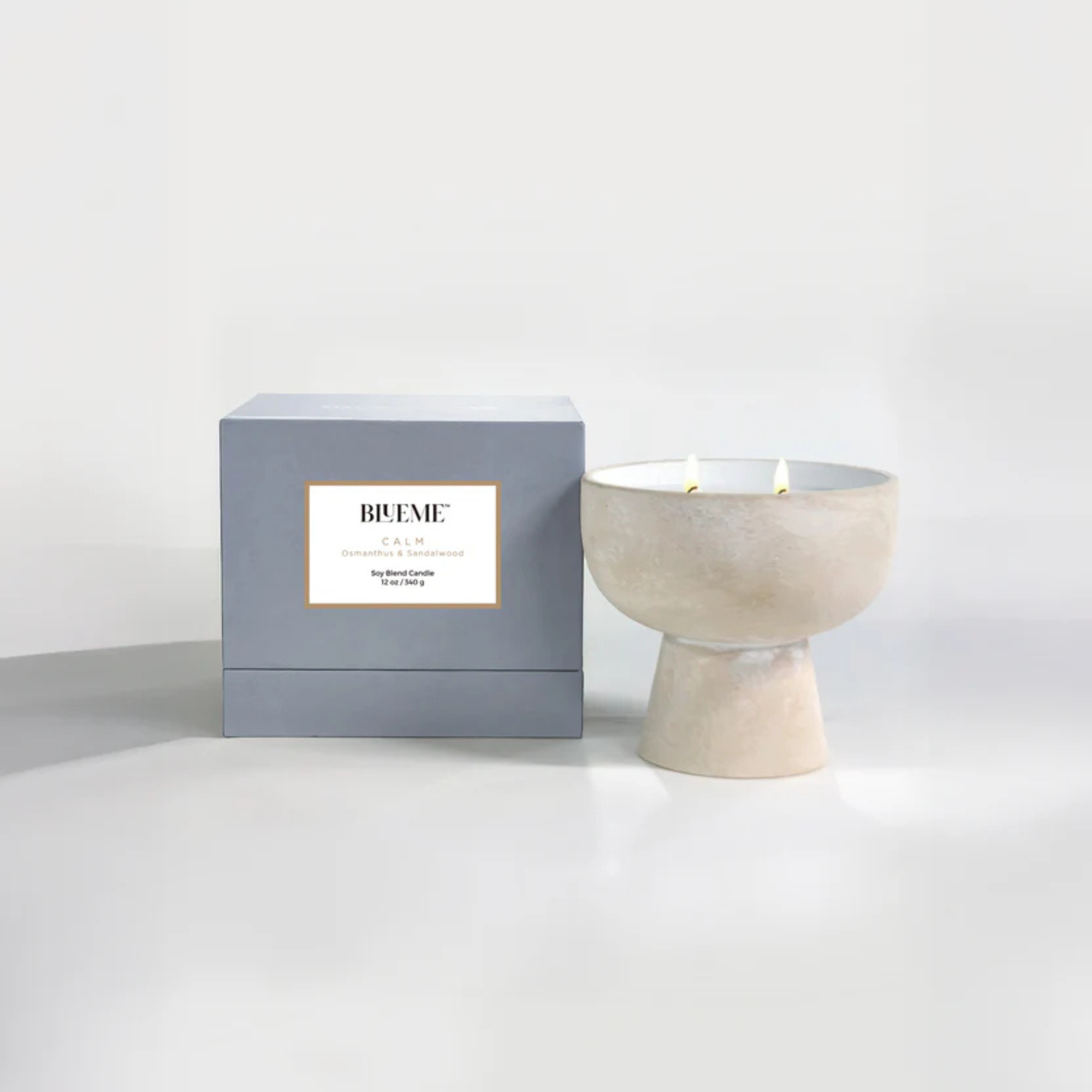 BlueMe Ceramic Candle 12oz - Calm