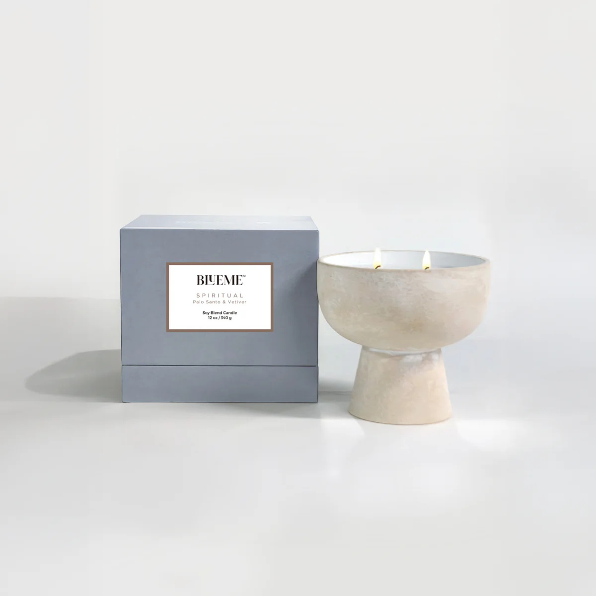 BlueMe Ceramic Candle 12oz - Spiritual