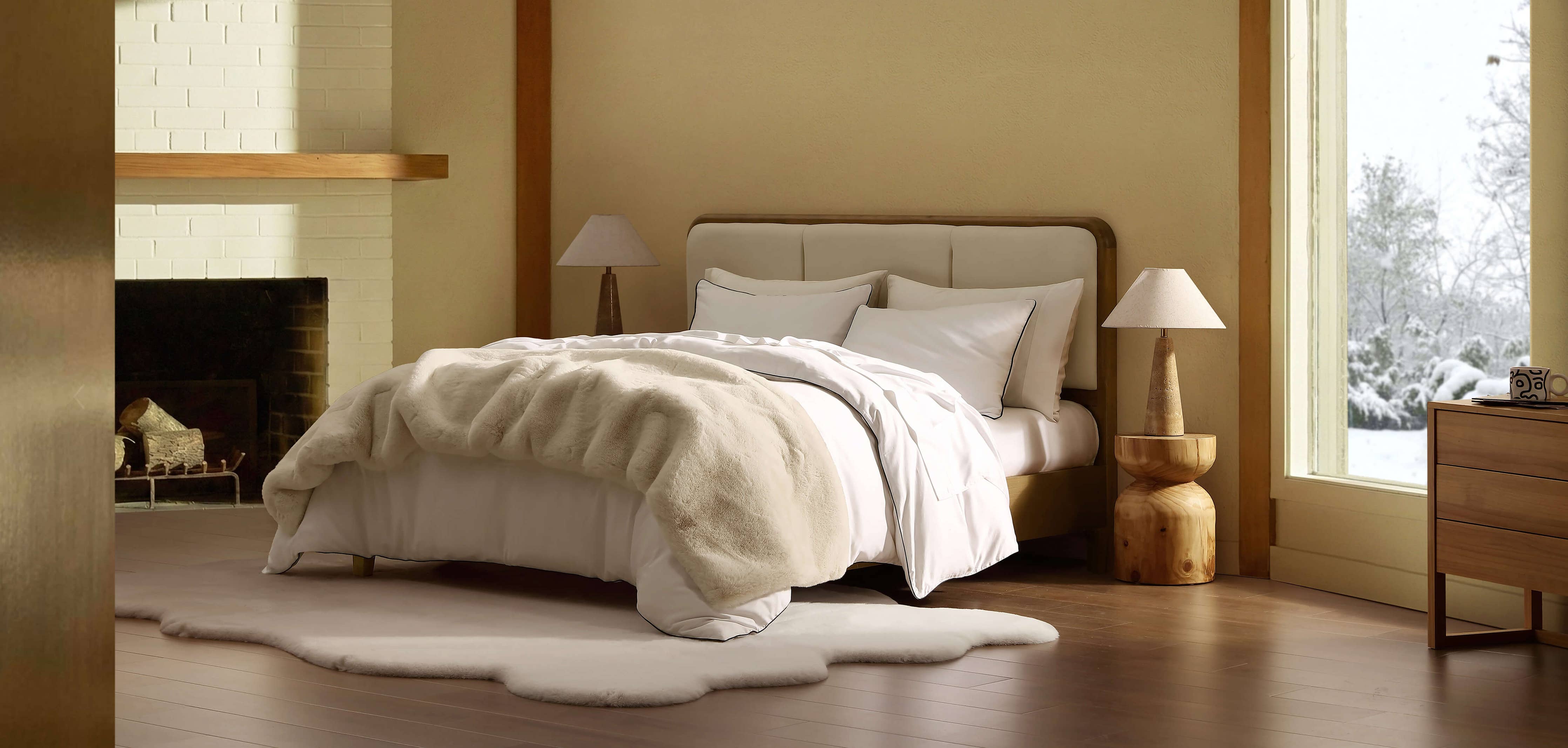 Faux Fur Bed Runner