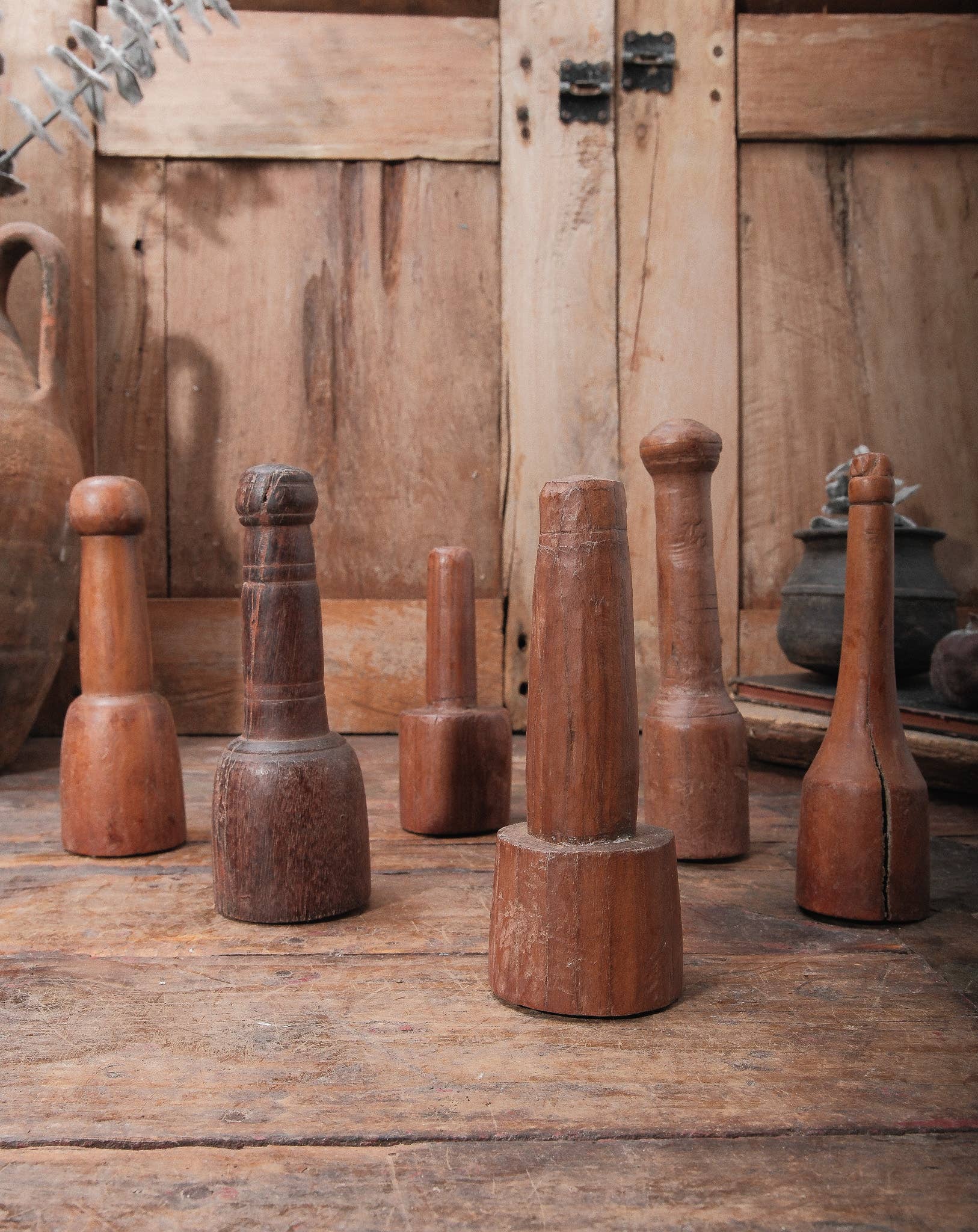 Wooden Spool Wall Hook