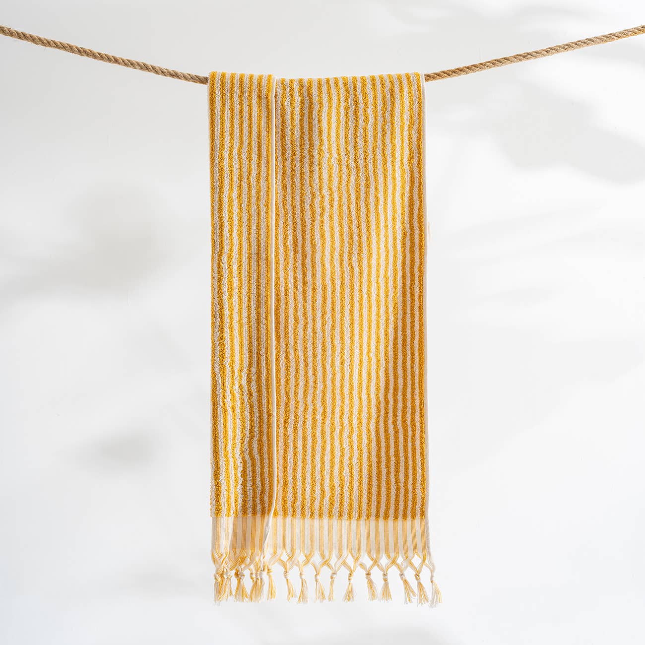Stripe Bubble Handloomed Turkish Hand Towels 17x38" Bohemian