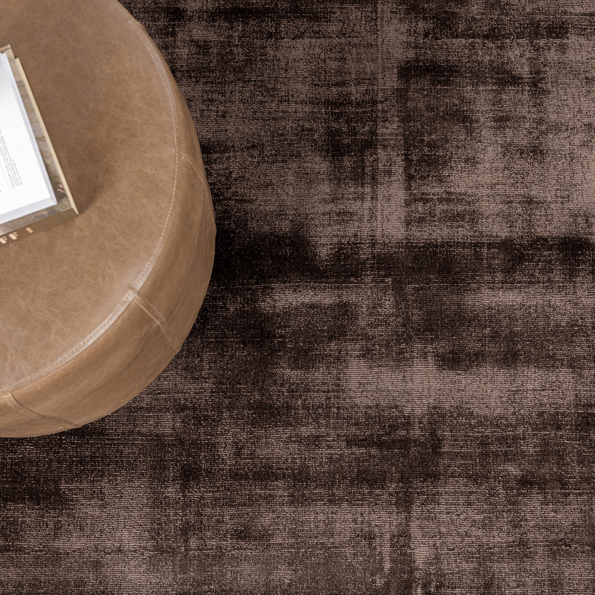 Camino Distressed Rug - Chocolate Brown