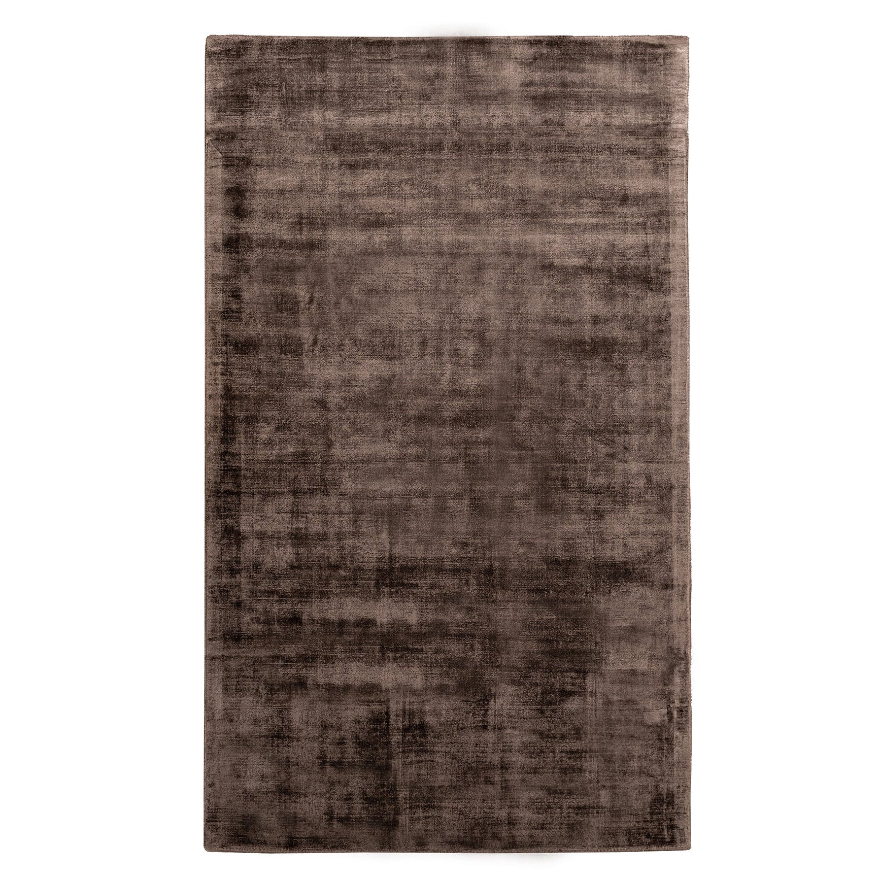 Rectangular brown rug on a white background