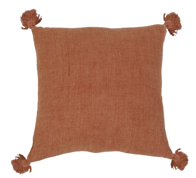 POM POM MONTAUK PILLOW W/ TASSELS