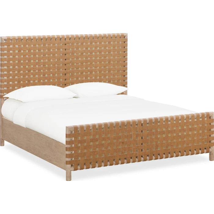 Darren Woven Leather Bed