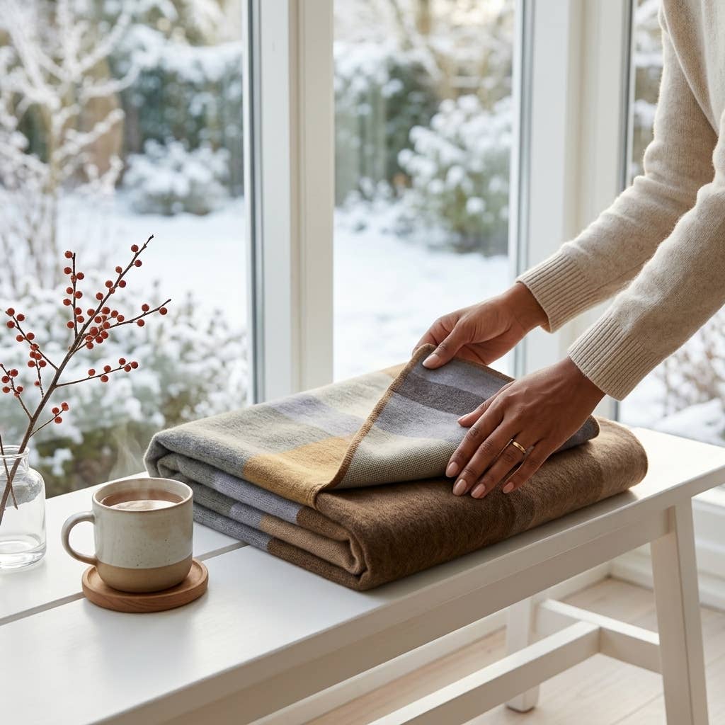 Alpaca Throw Blanket - Timberline