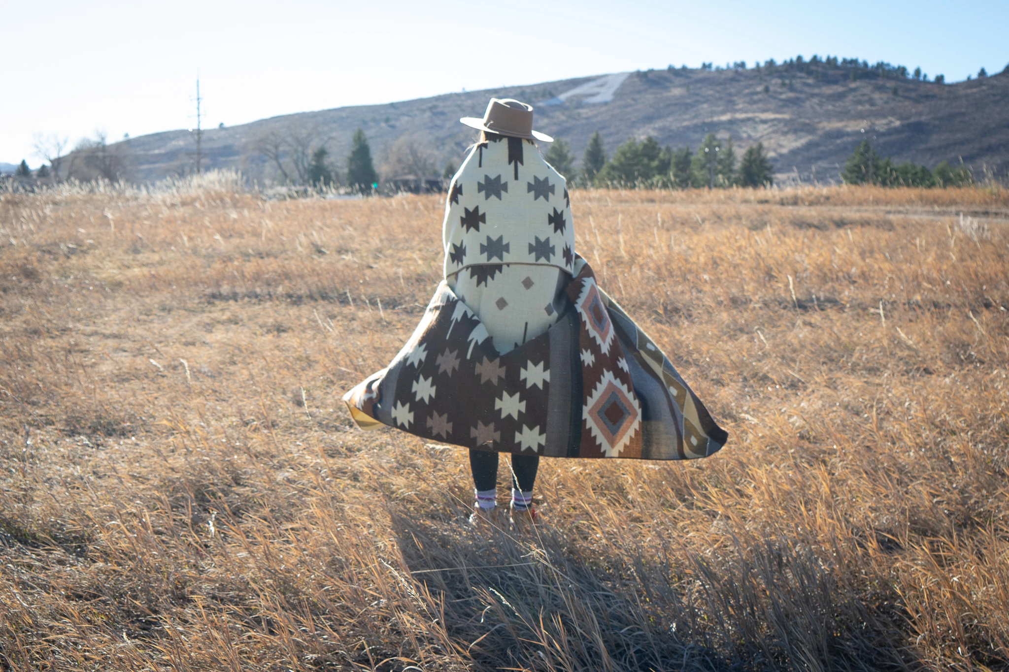 Southwest Alpaca Queen/Throw Blanket – Mojave Reversible