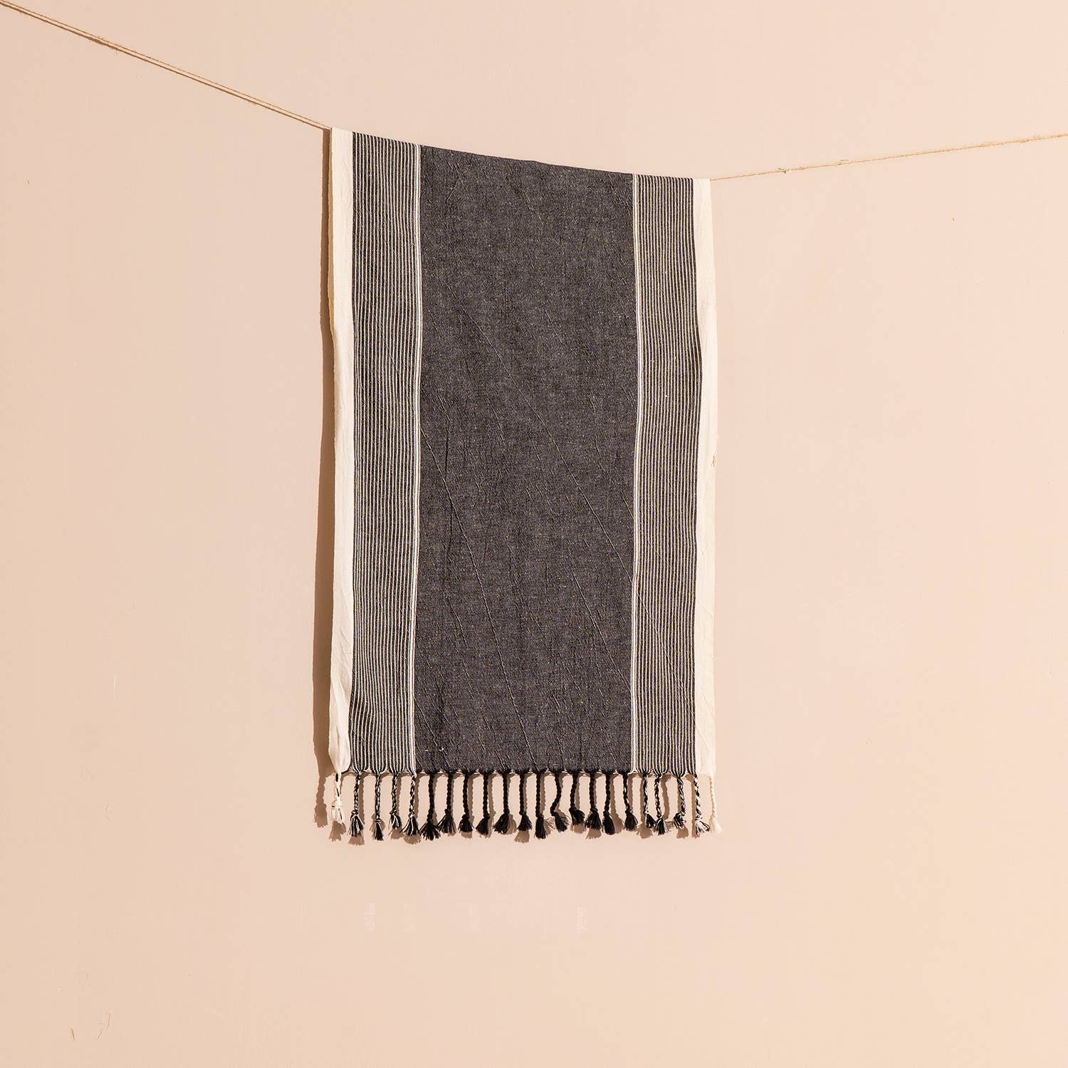 Turkish Bath & Beach Towel - Charcoal