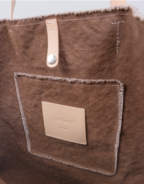 Hana Canvas Tote - Sea Clay