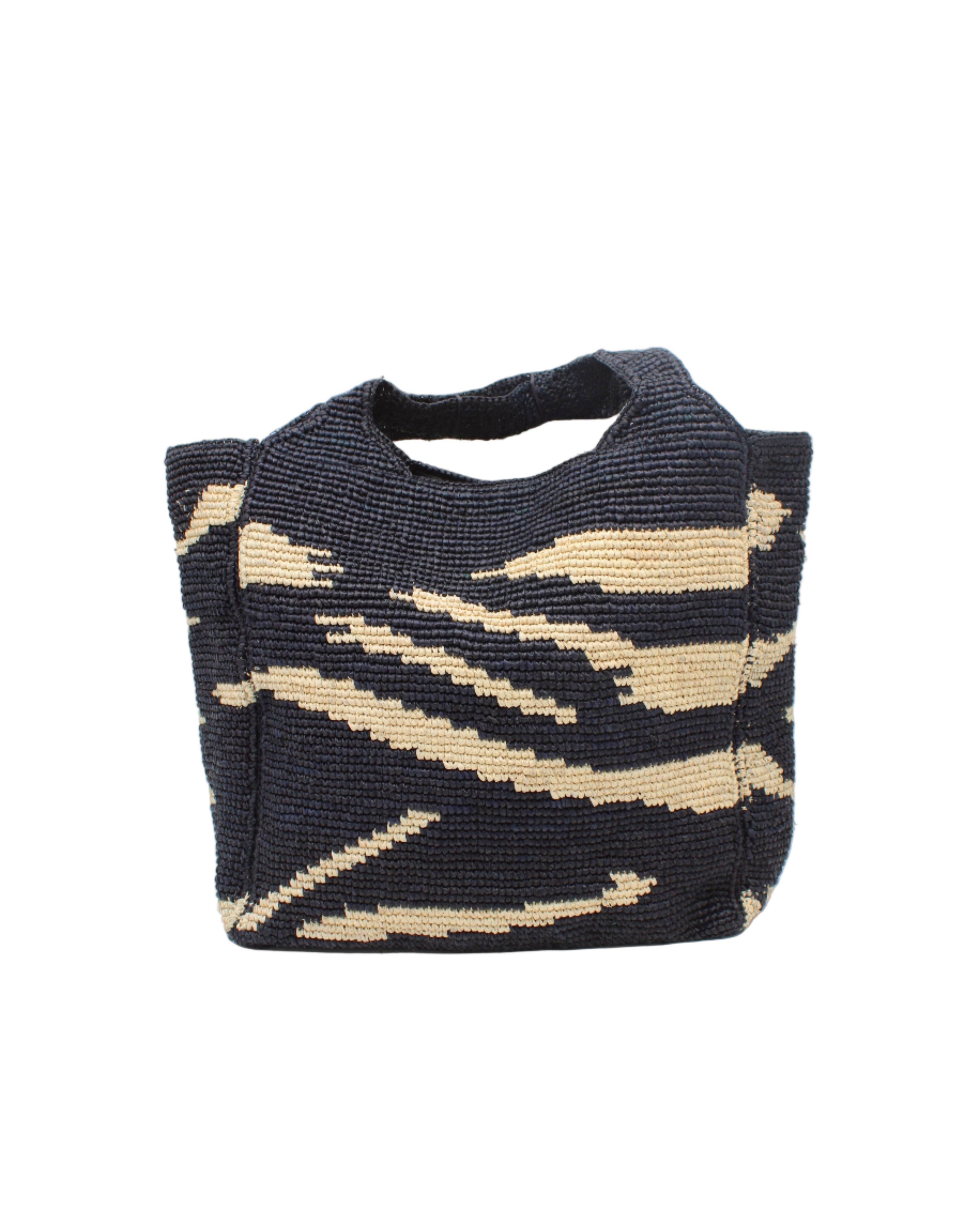Mamie XL Crochet Straw Basket Handbag