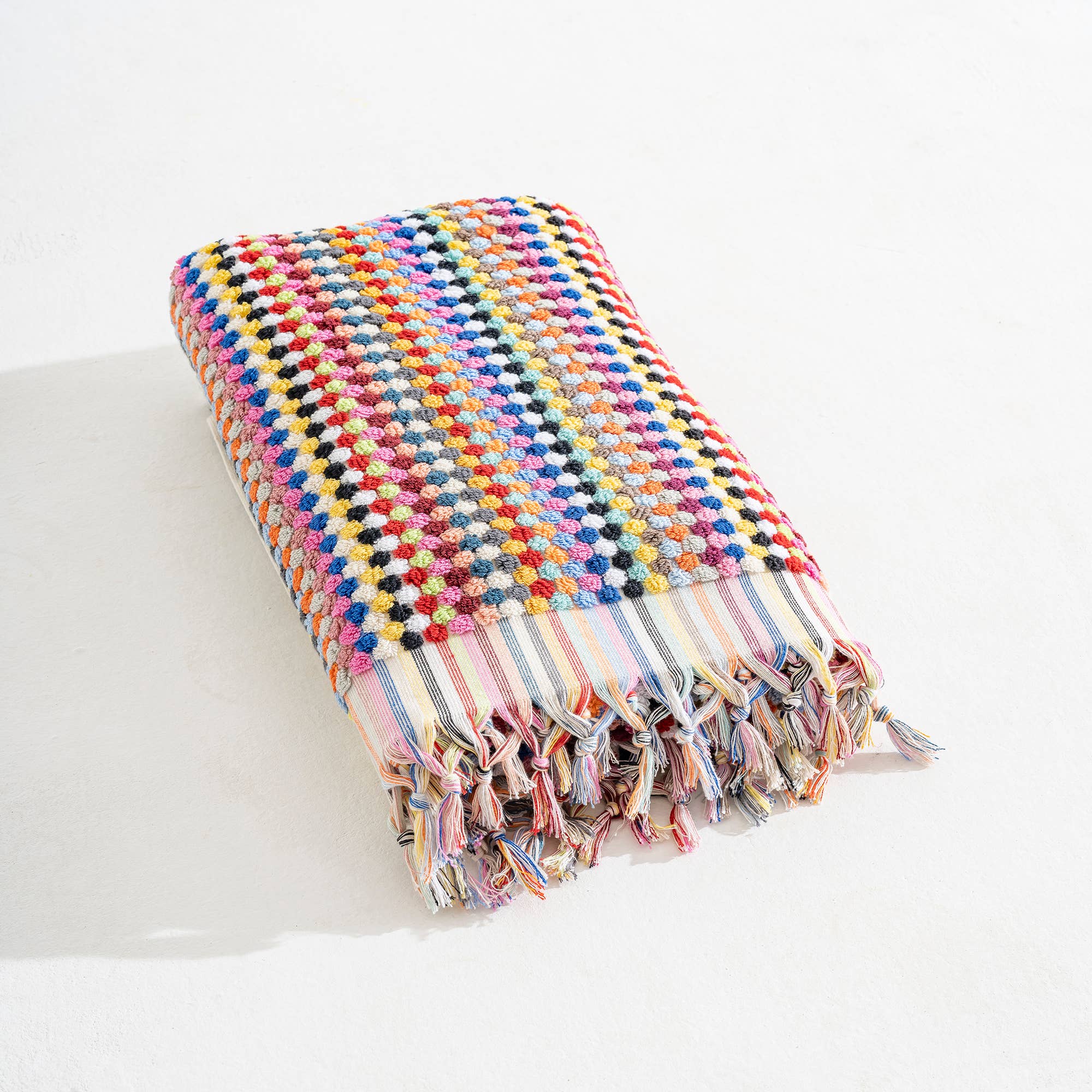 Pompom Bubble Handloom Bath Turkish Towels Farmhouse Decor