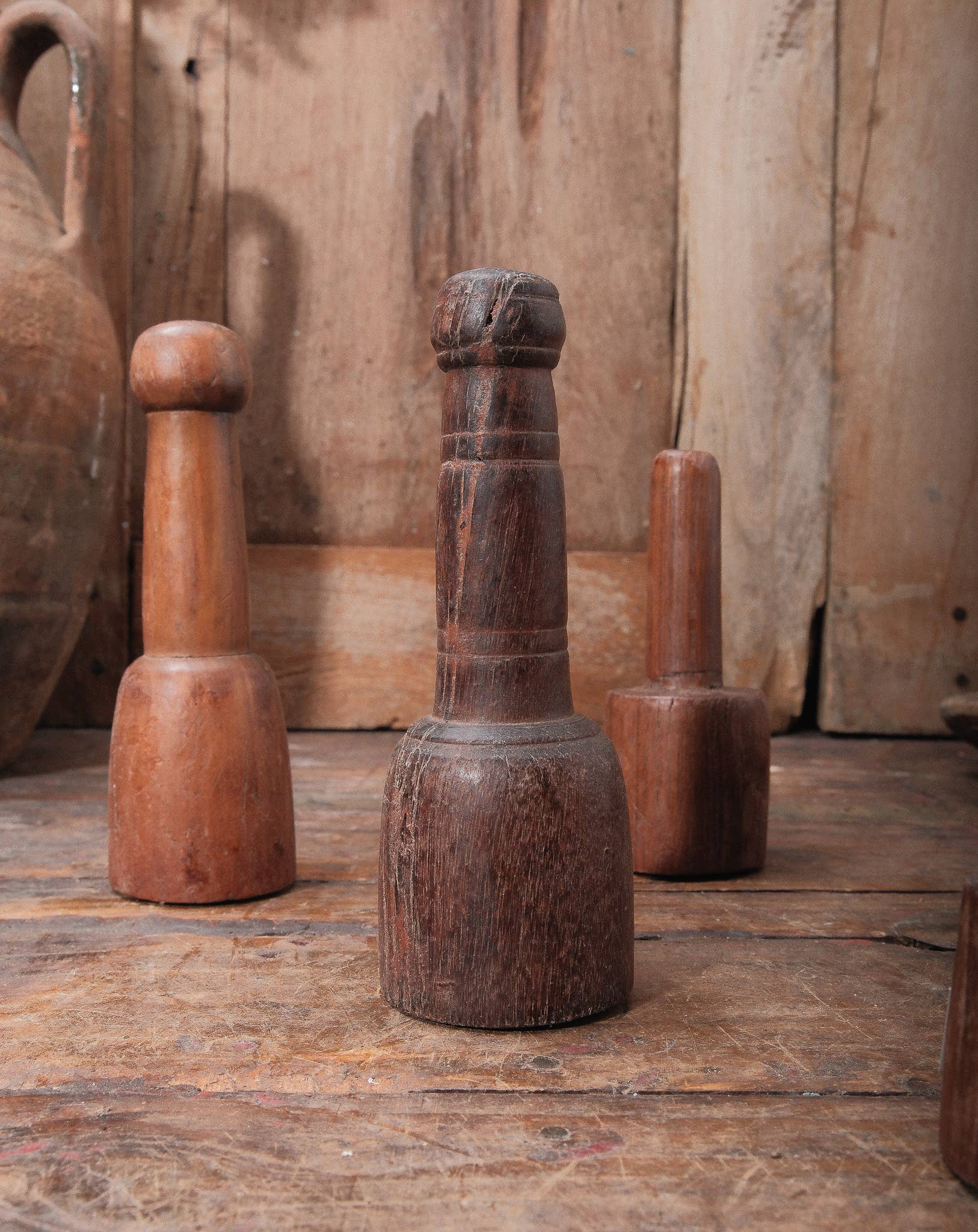 Wooden Spool Wall Hook