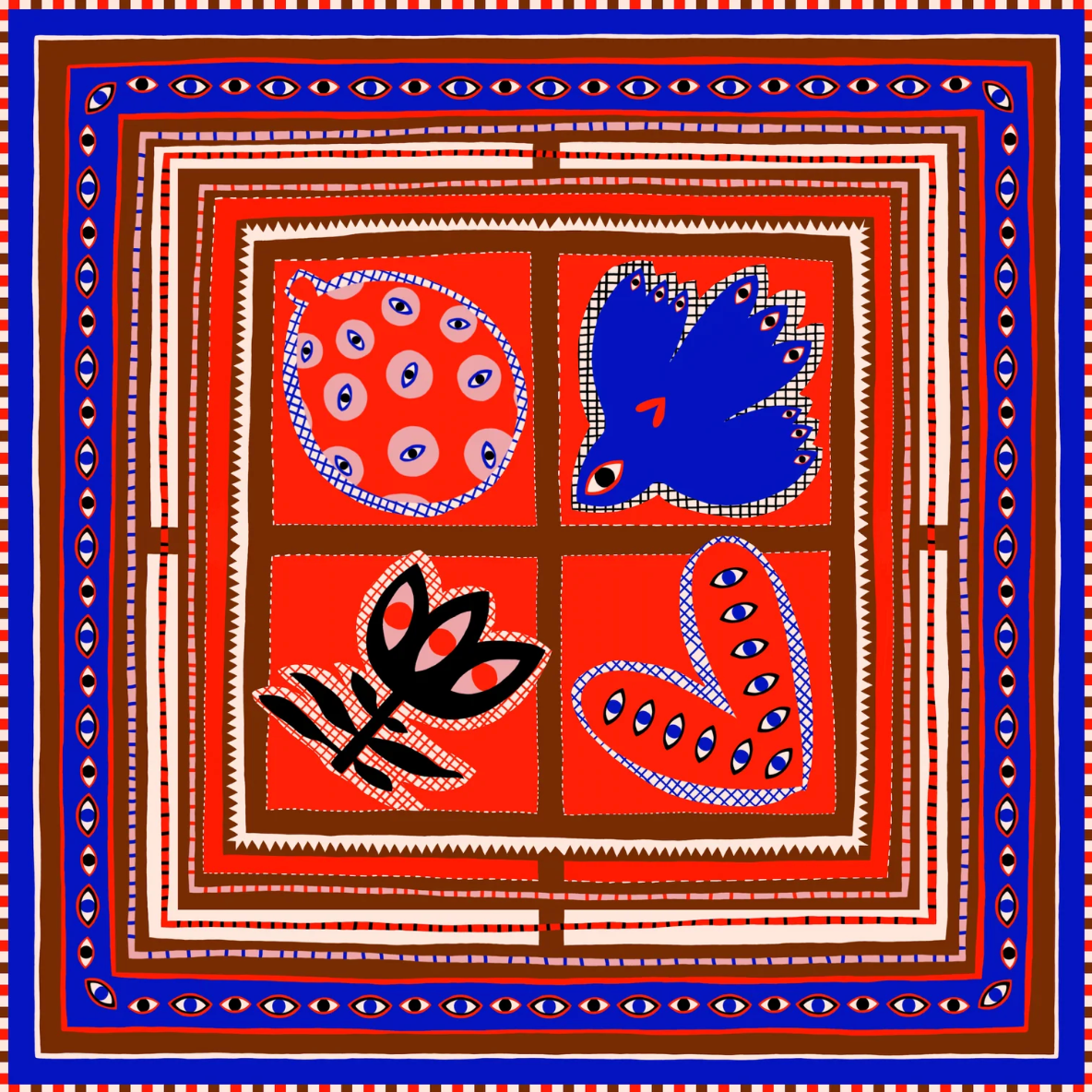 Balloons and Blooms Bandana
