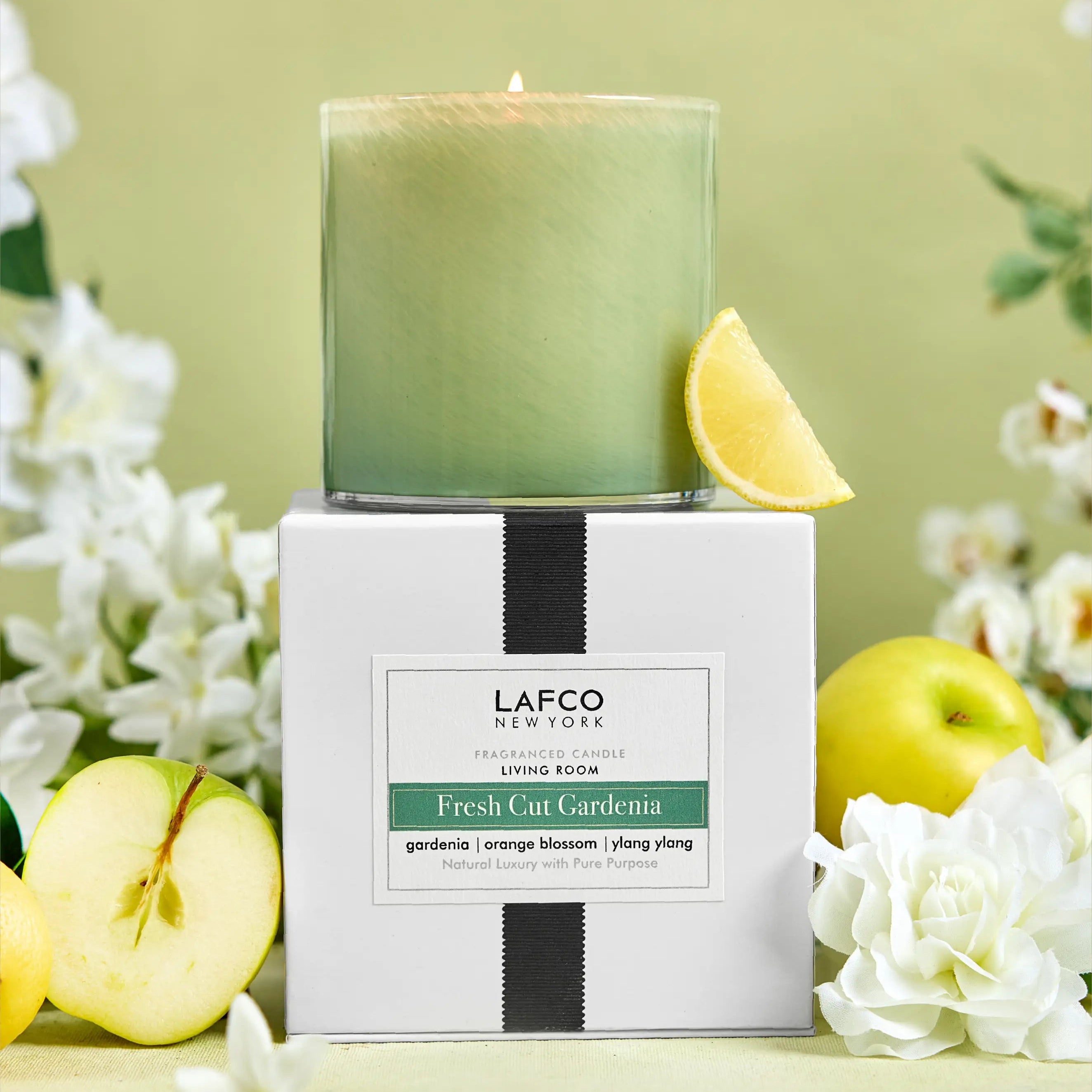 LAFCO: Living Room - Fresh Cut Gardenia 15.5oz Candle