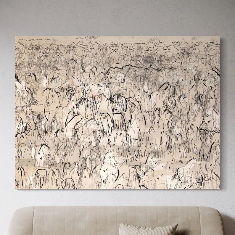 Galloping Horses Abstract