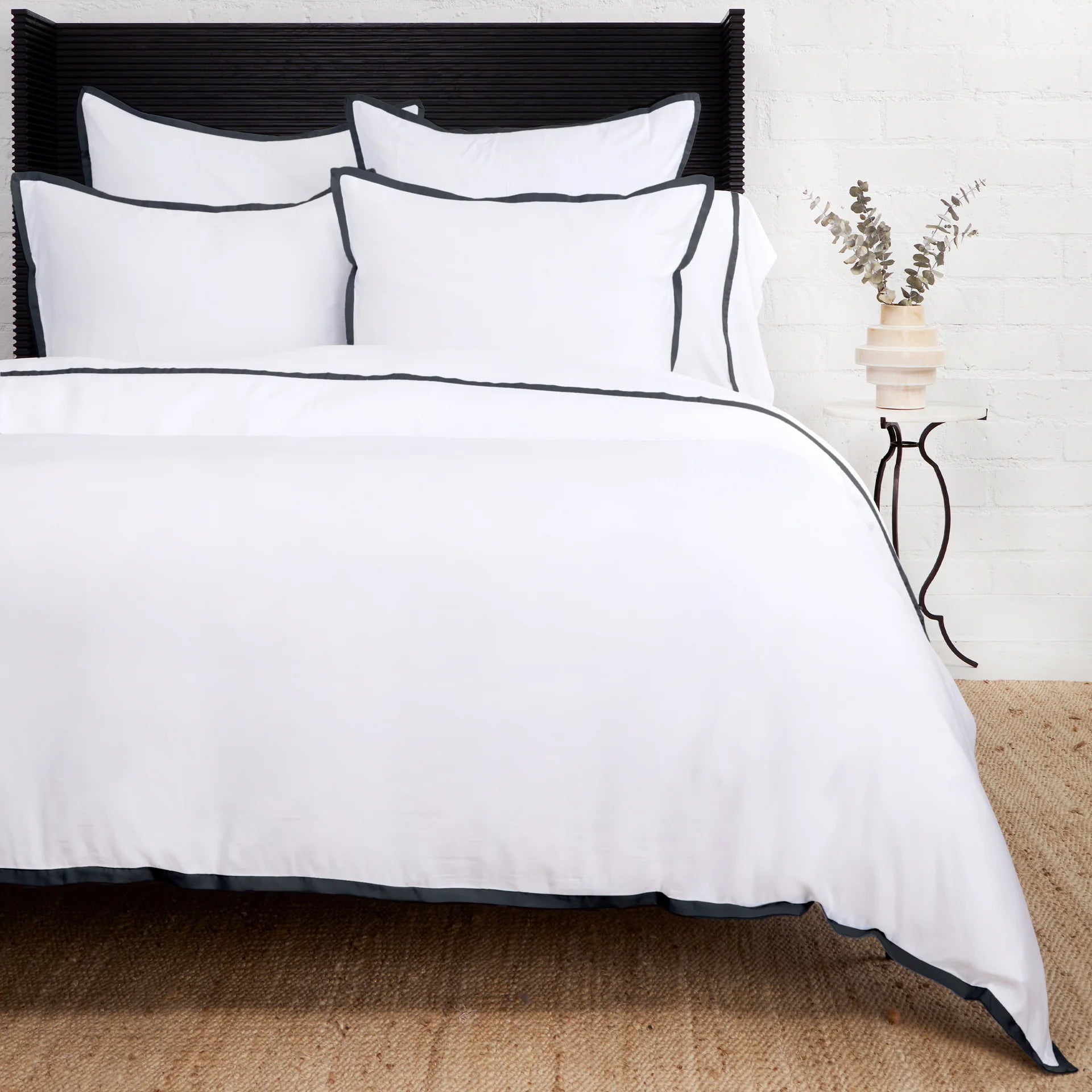 POM POM LANGSTON BAMBOO SATEEN DUVET SET - Midnight