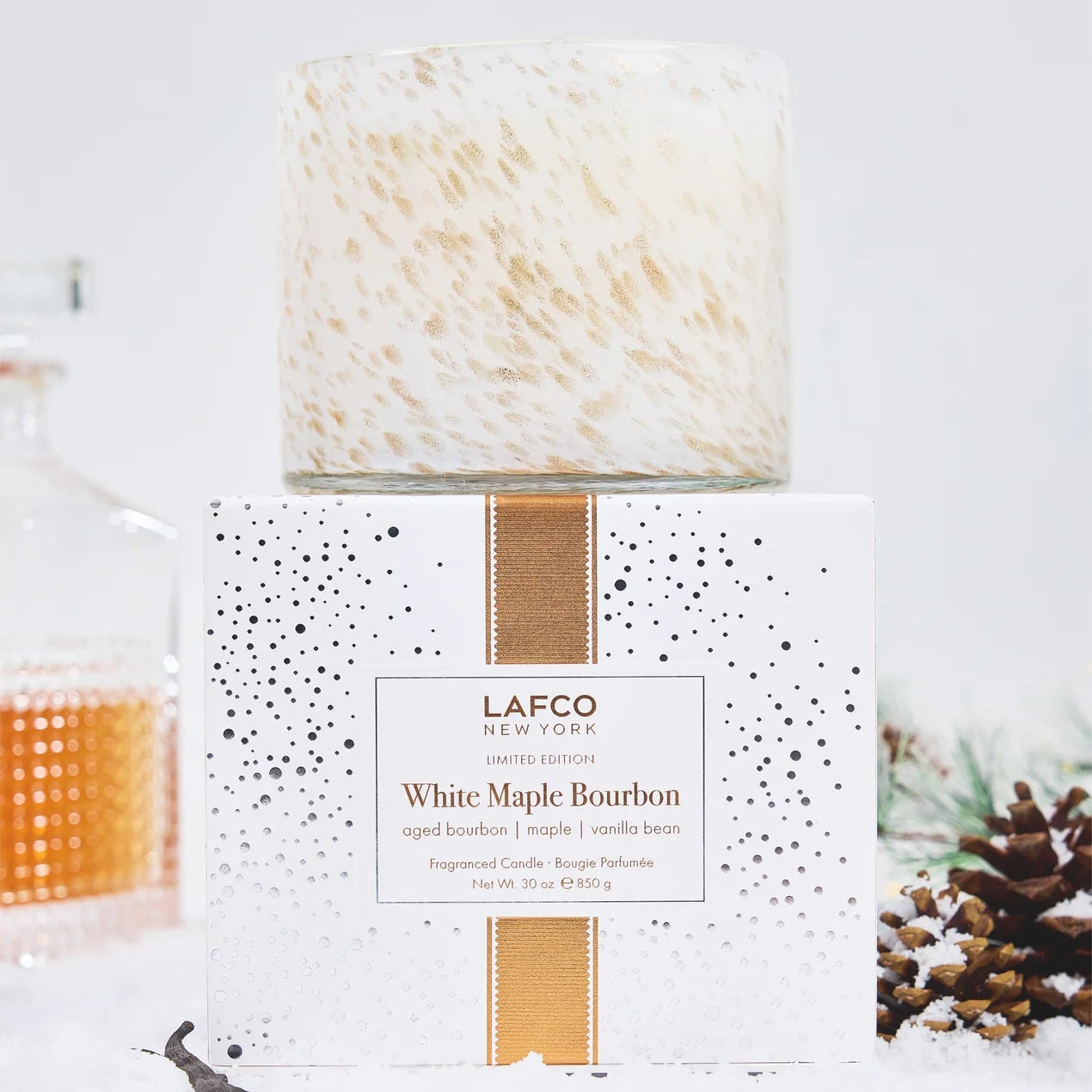 LAFCO: White Maple Bourbon 30oz Candle