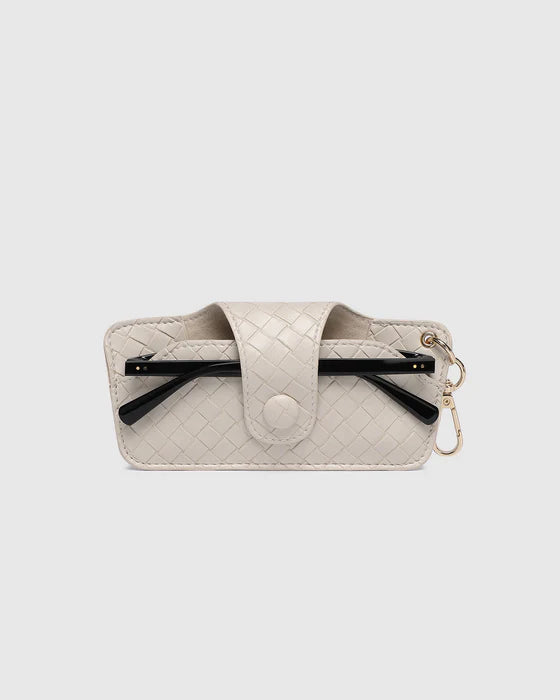 Skittle Sunglass Case - Woven Vanilla
