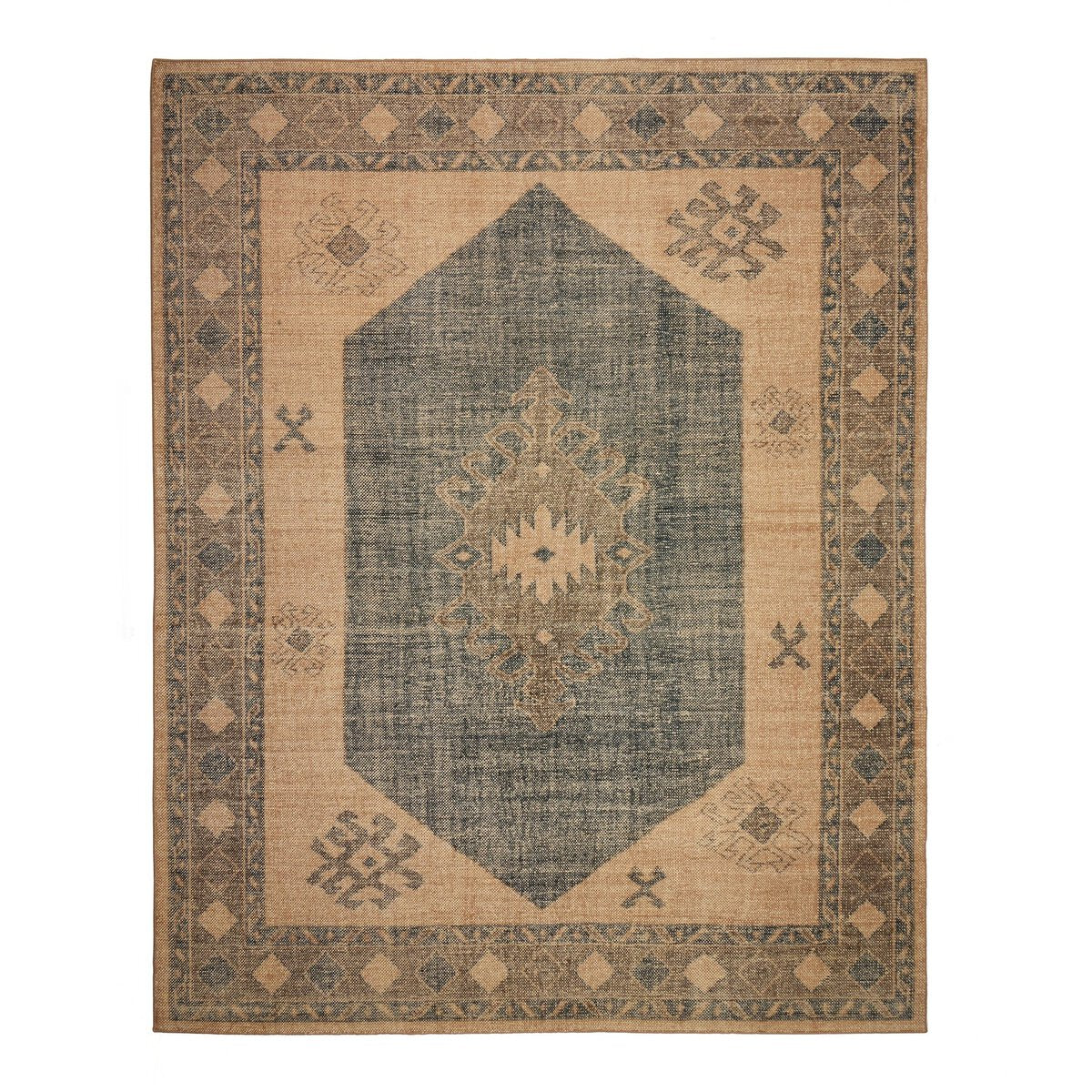 Samsa Navy Hand-Knotted Wool Rug