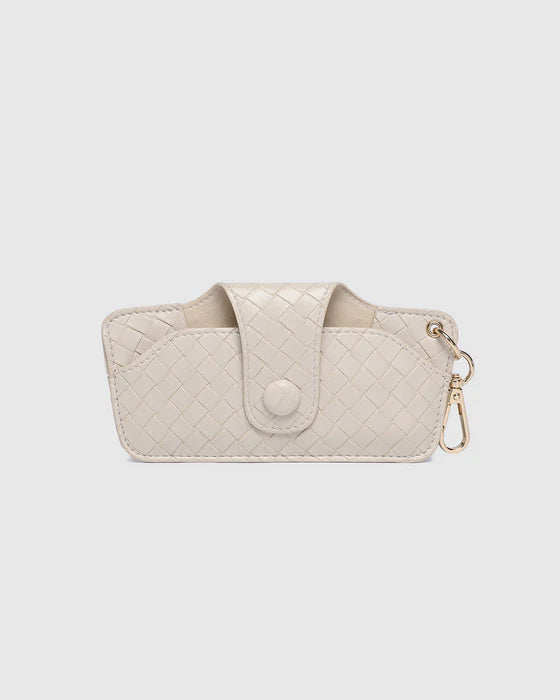 Skittle Sunglass Case - Woven Vanilla