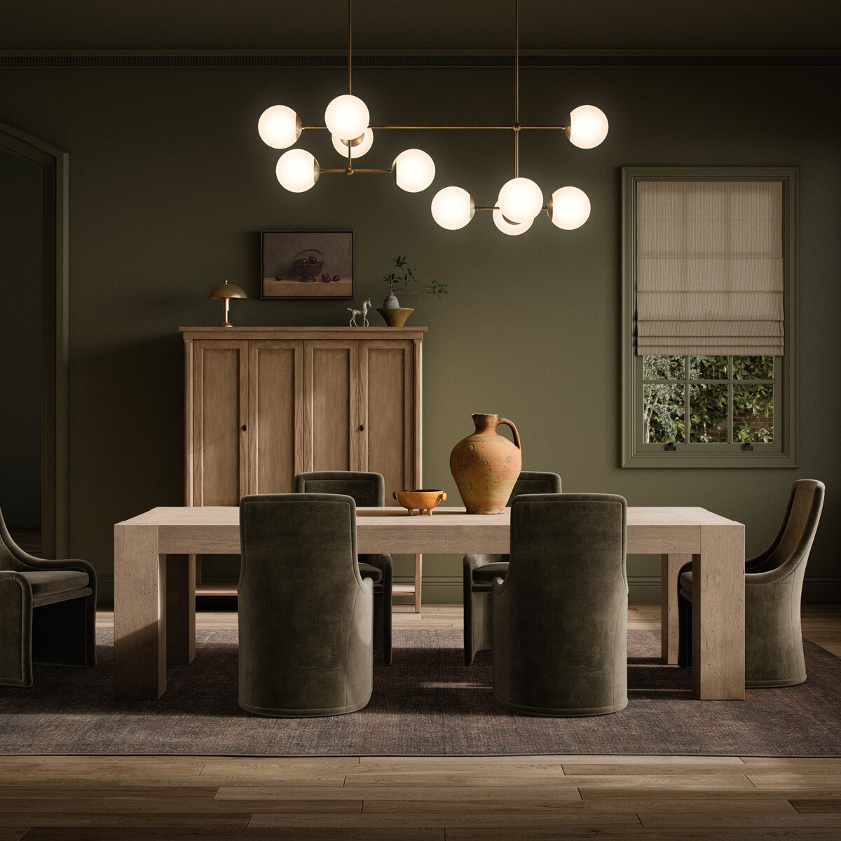 Worn Oak Dining Table