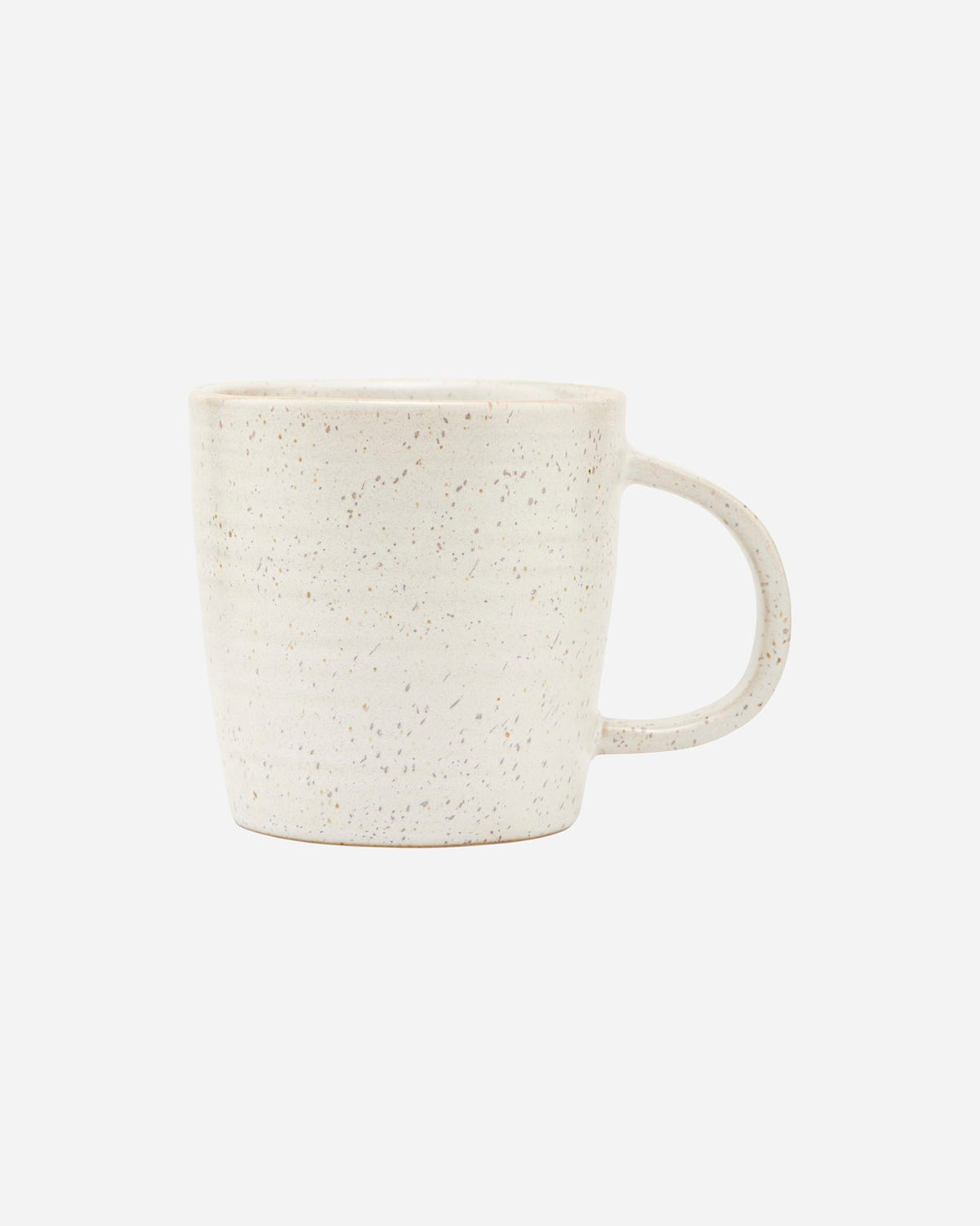 STONEWARE CUP, GREY/WHITE