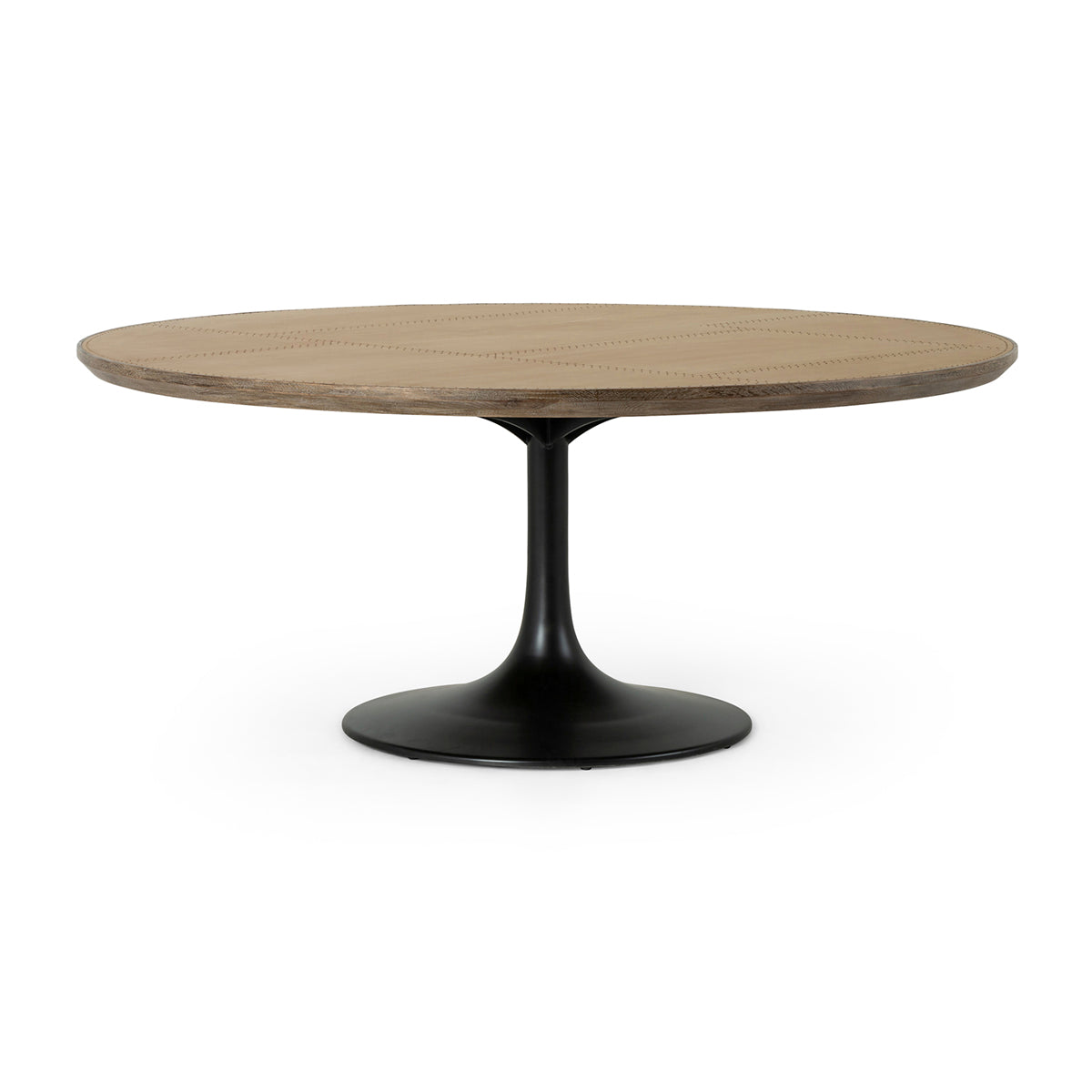 PERRY DINING TABLE IN BRIGHT BRASS CLAD