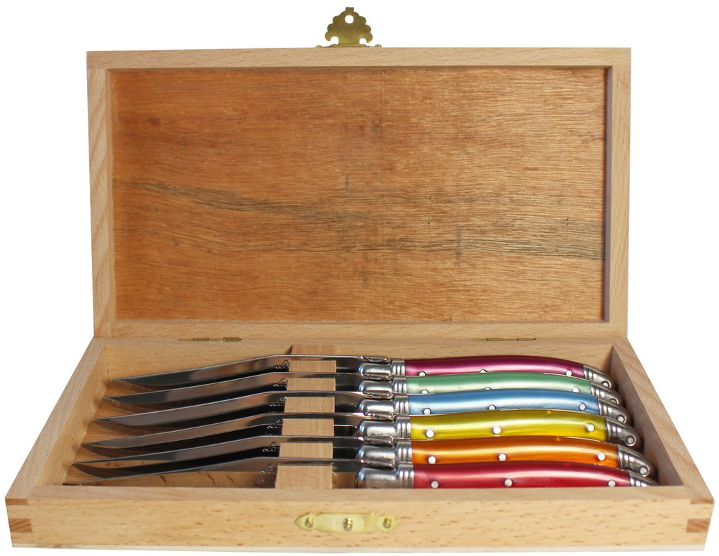 LAGUIOLE KNIVES IN PRESENTATION BOX (SET OF 6)