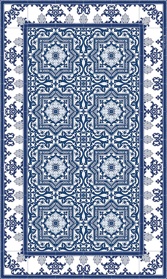 BLUE ARMENIAN FLOOR MAT
