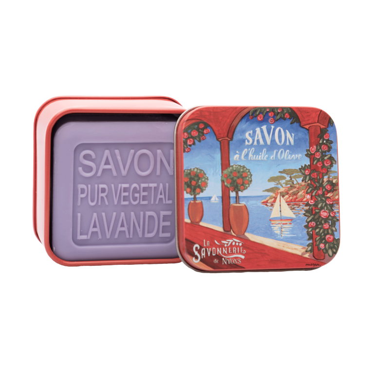 LA SAVONNERIE TIN BOX SOAP- LAVANDE
