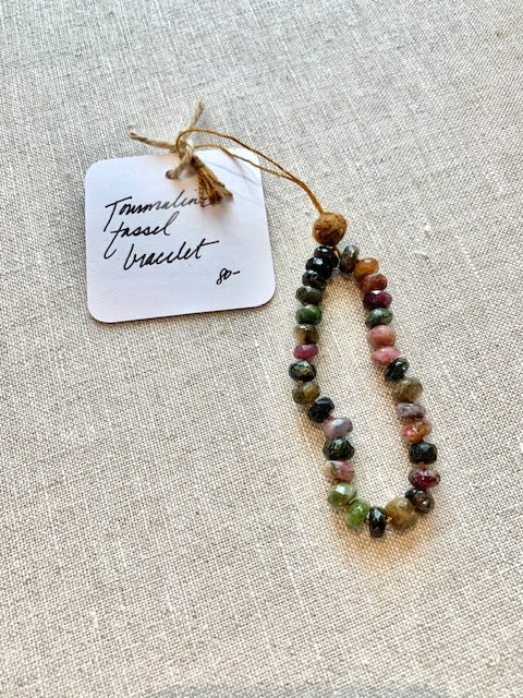 Tourmaline Tassel Bracelet