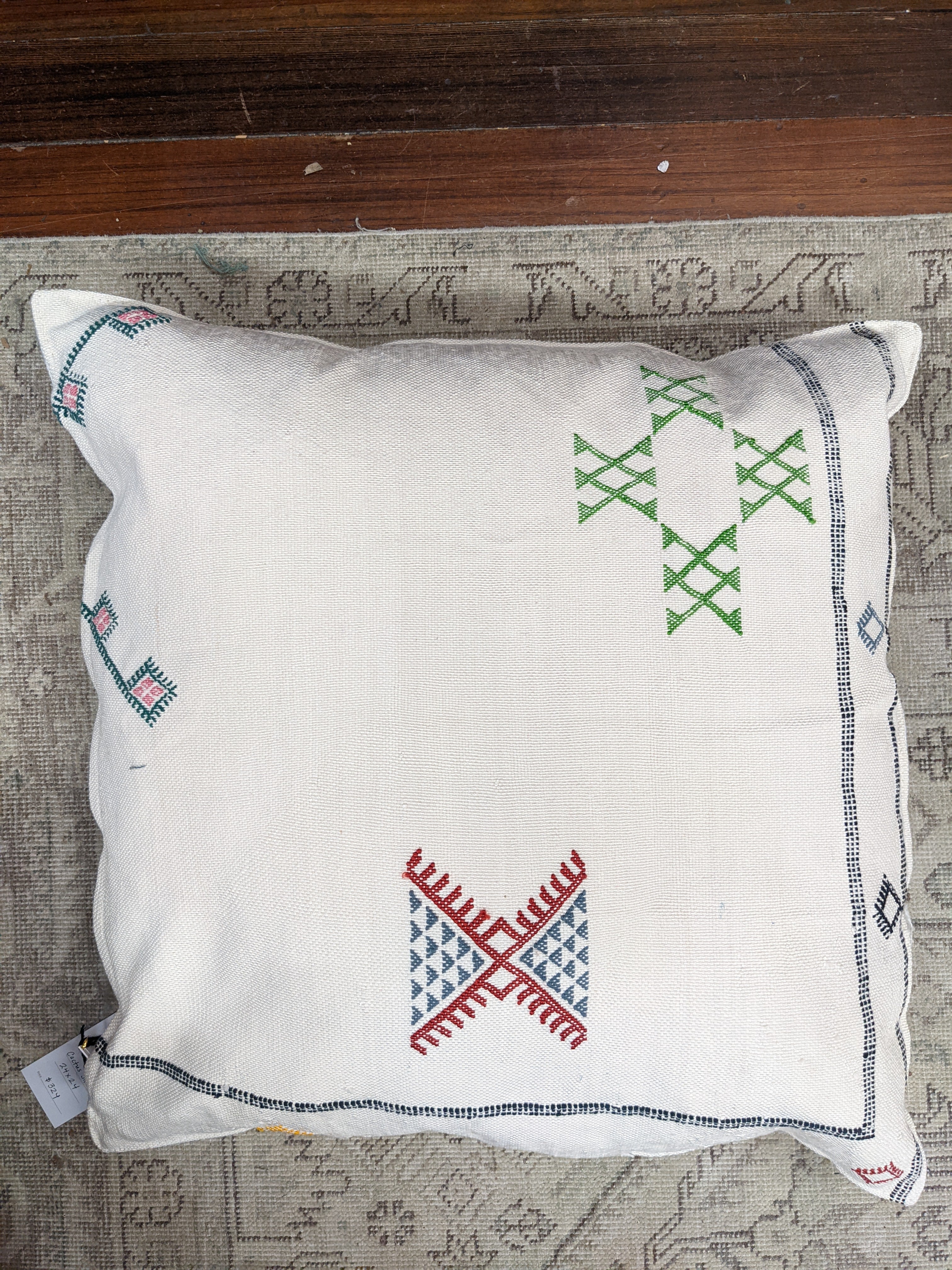 ONE OF A KIND HANDMADE PILLOW - 22X22